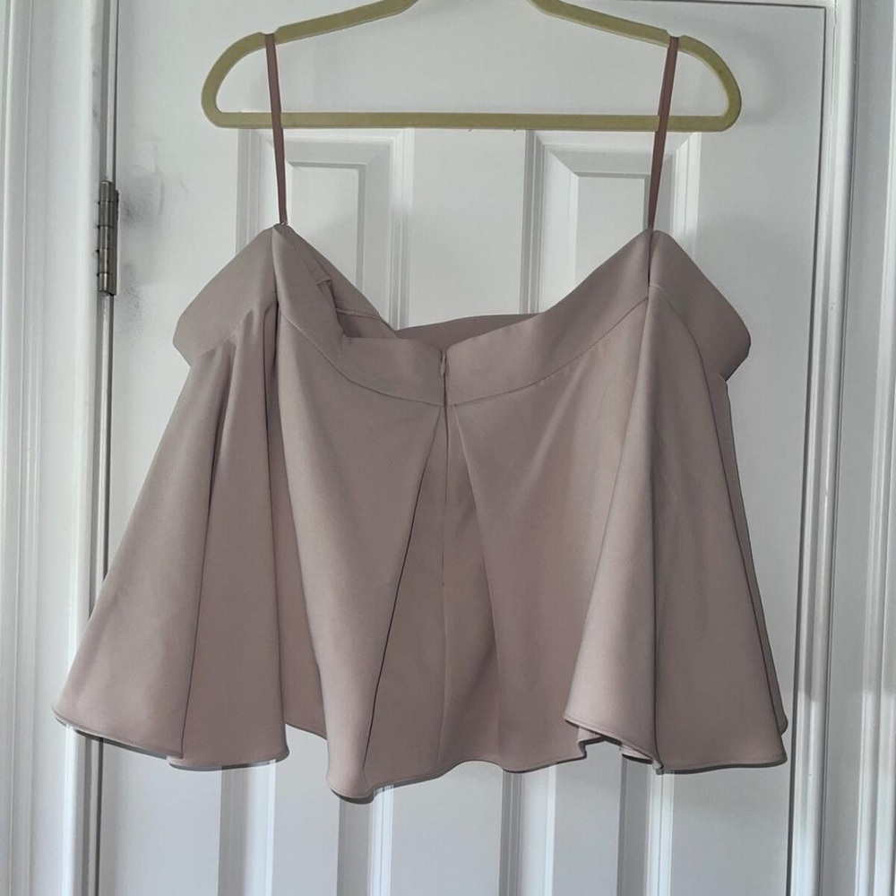 Milly Blush Ruffle Off-Shoulder Blouse - Picture 4 of 5